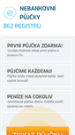 Mobile Screenshot of nebankovni-pujcky-bez-registru.cz